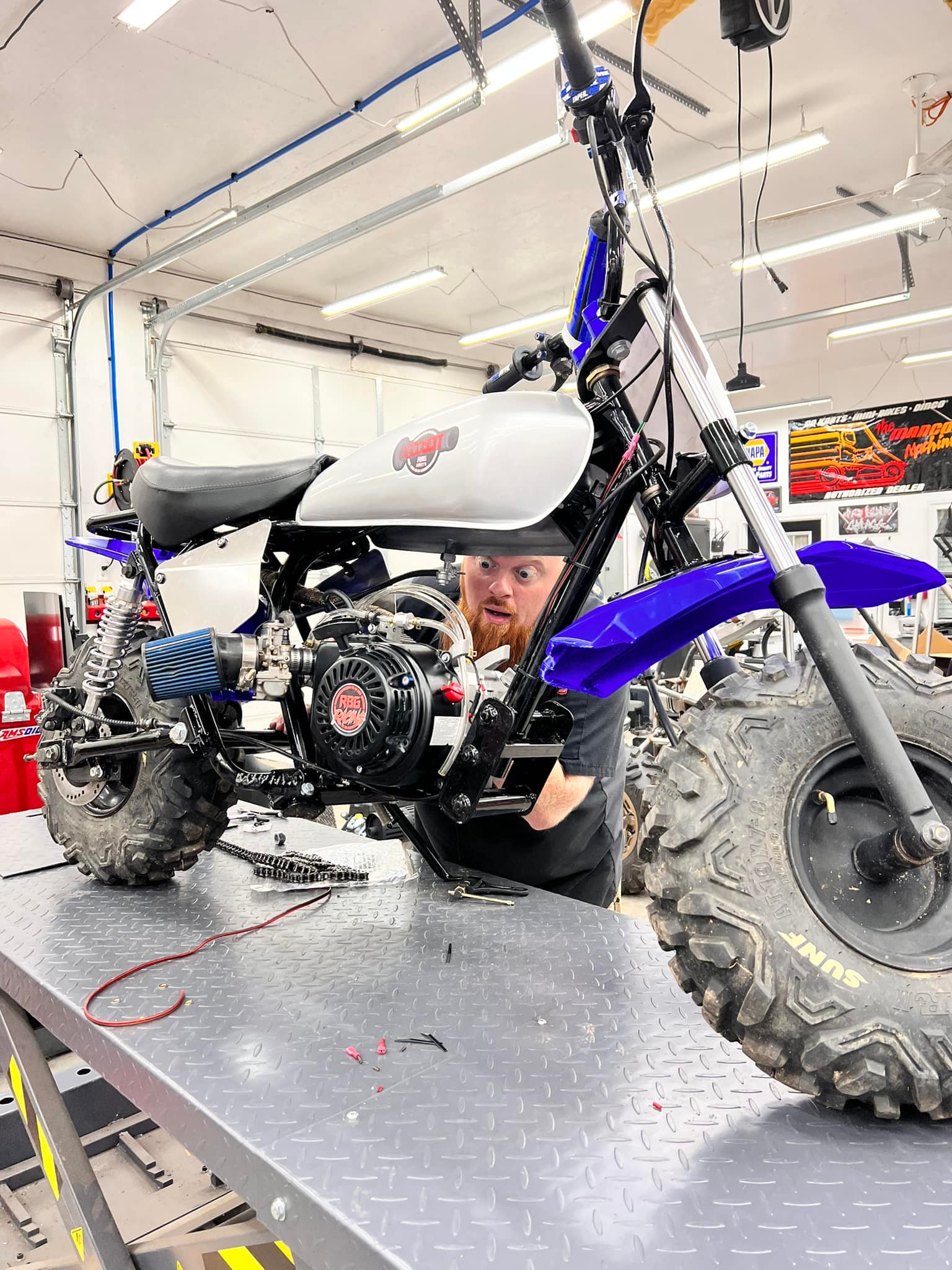 We put the R2HP🐎 engine on Lonnie’s... - Red Beards Garage