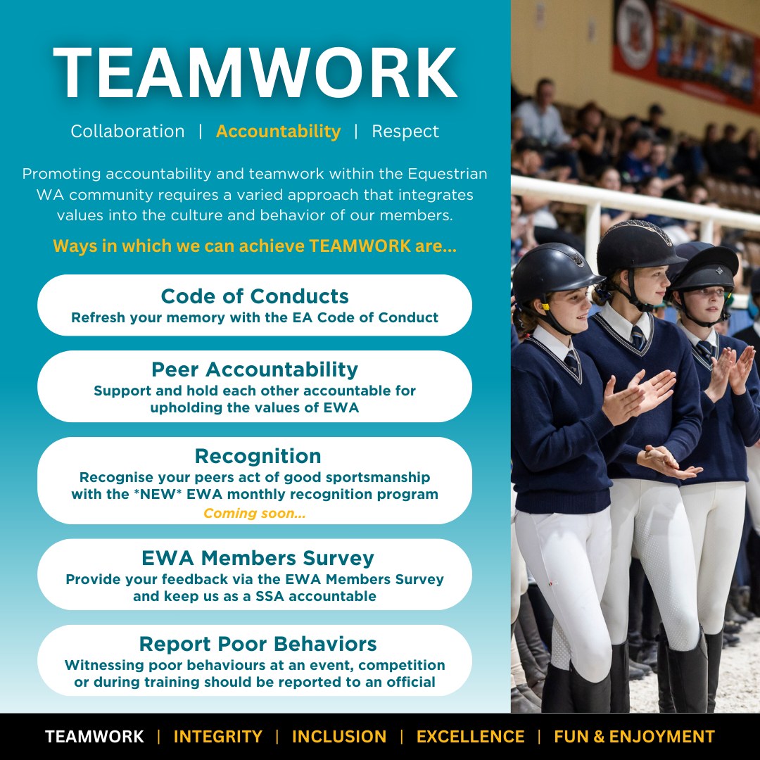 Equestrian - Equestrian WA take pride in embodying a set of core values ...