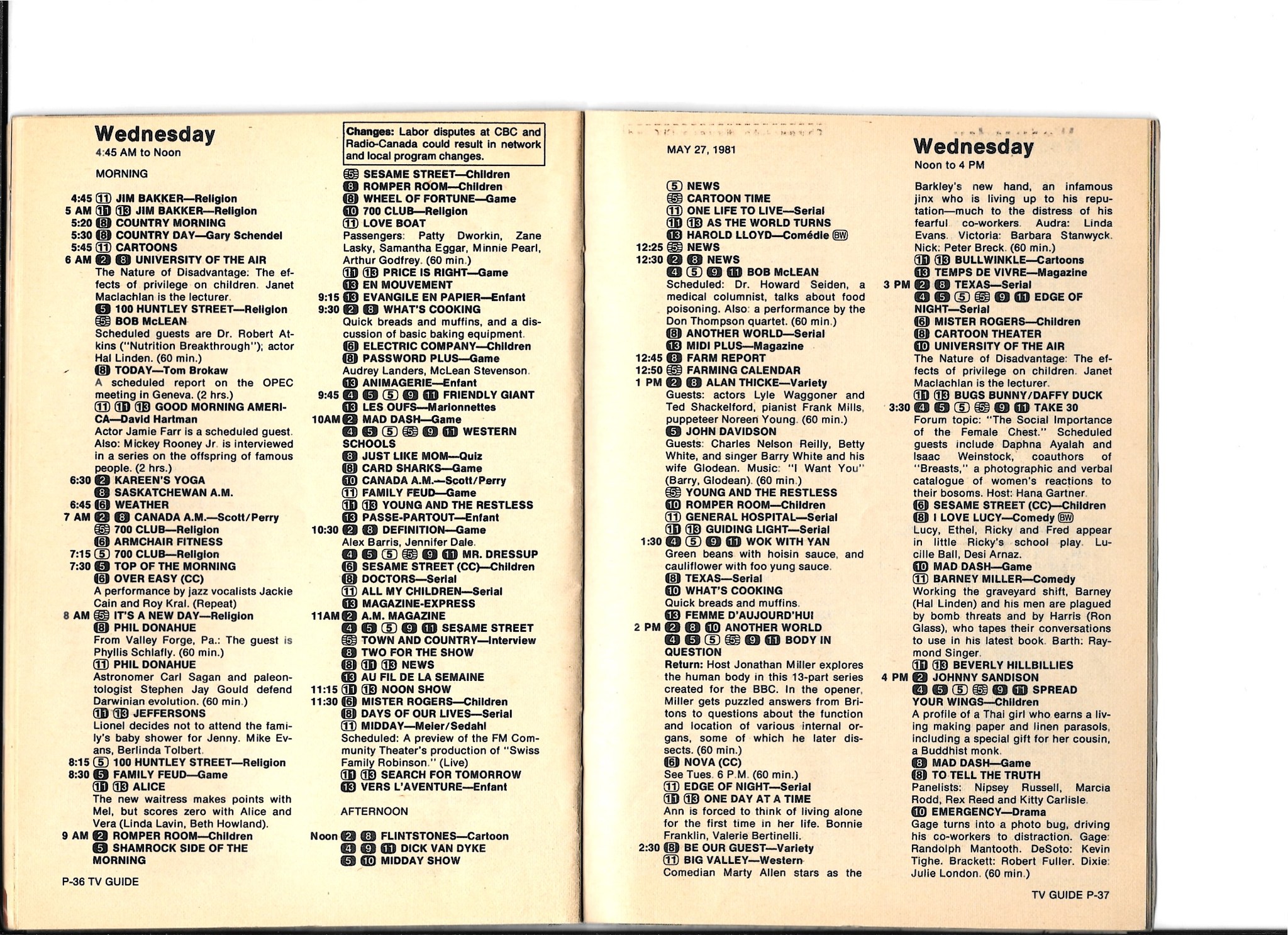 TV Guide May 23-29 1981 (Not 82) Part Four