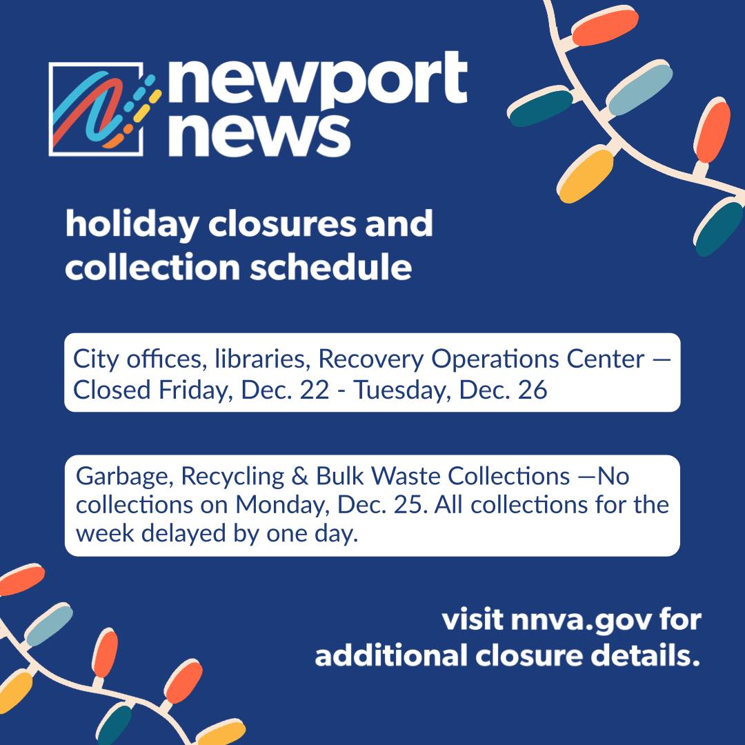 City - holiday closures and collections update City offices and ...
