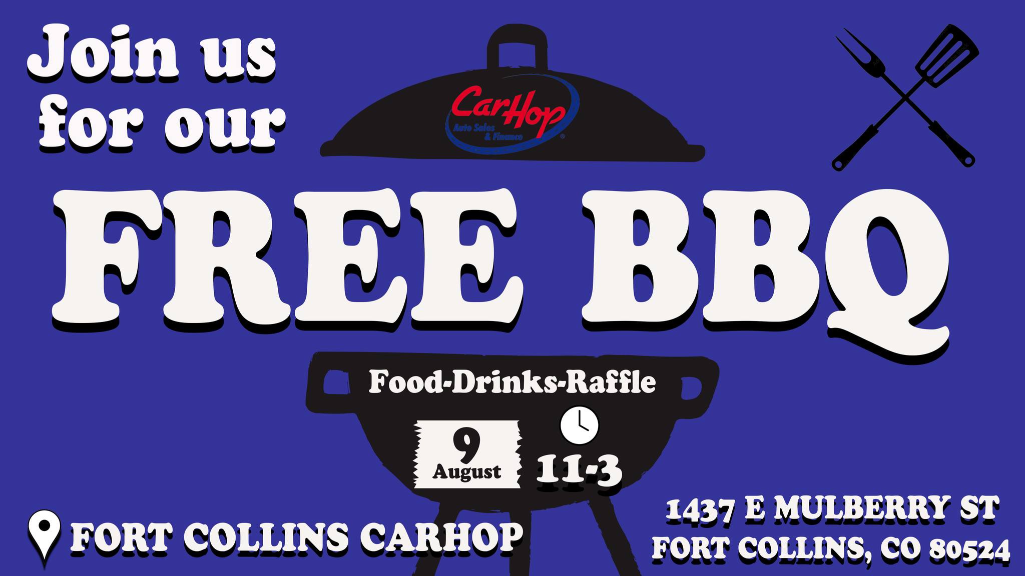 Fort Collins CarHop's Pit Stop Party: Free BBQ + Raffle!