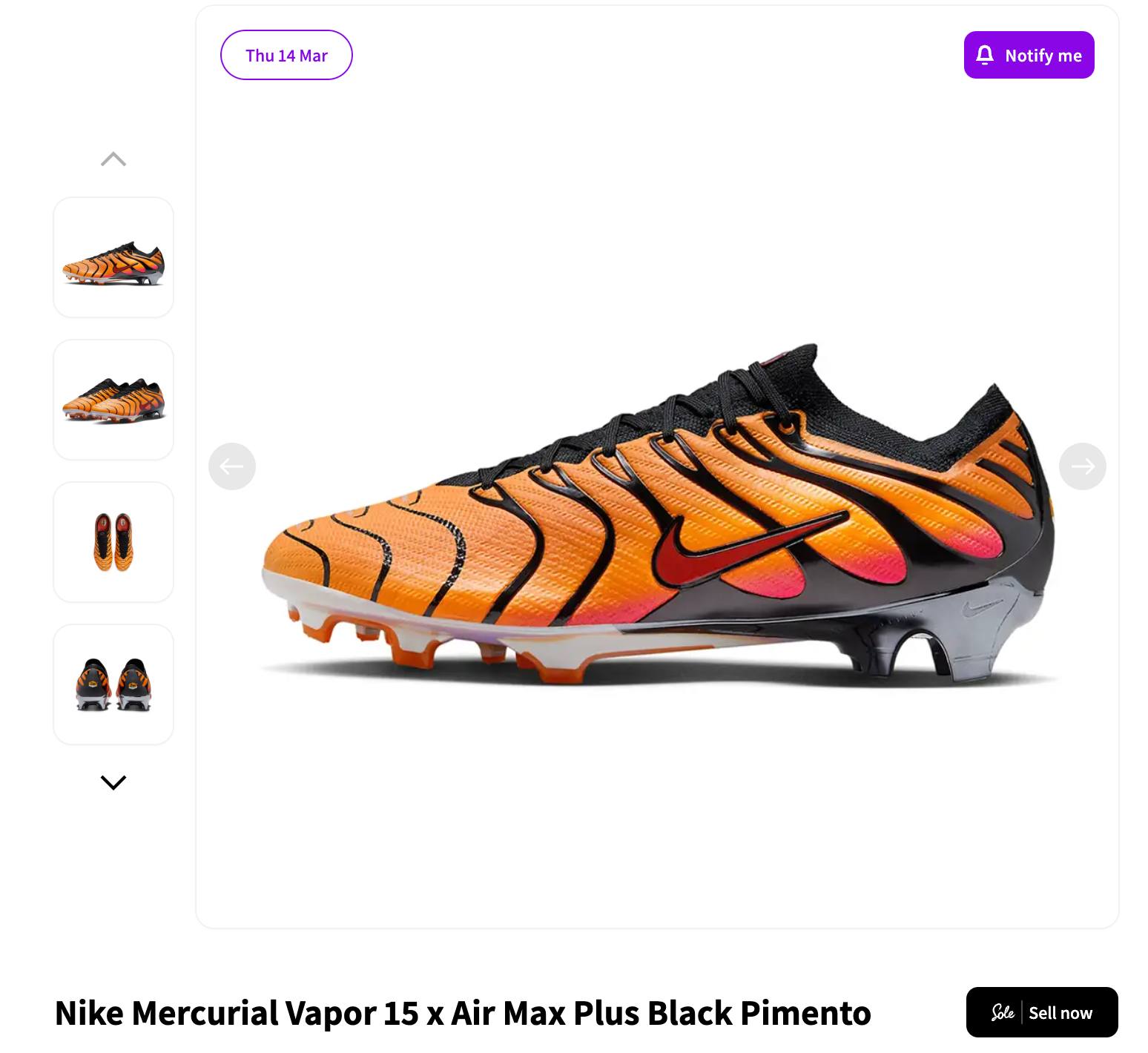 Official look at the Patta x Nike Cryoshot Mercurial Vapor R9 