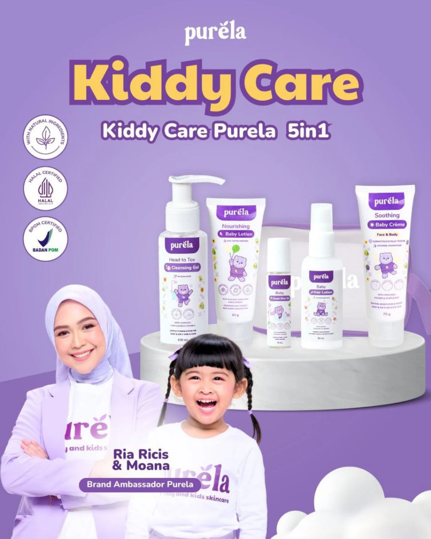 Reglowptk - 💜 Kiddy Care Purela Isi lengkap Head to Toe Cleansing Gel ...