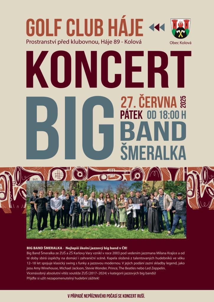 Koncert v Hájích - Big Band Šmeralka