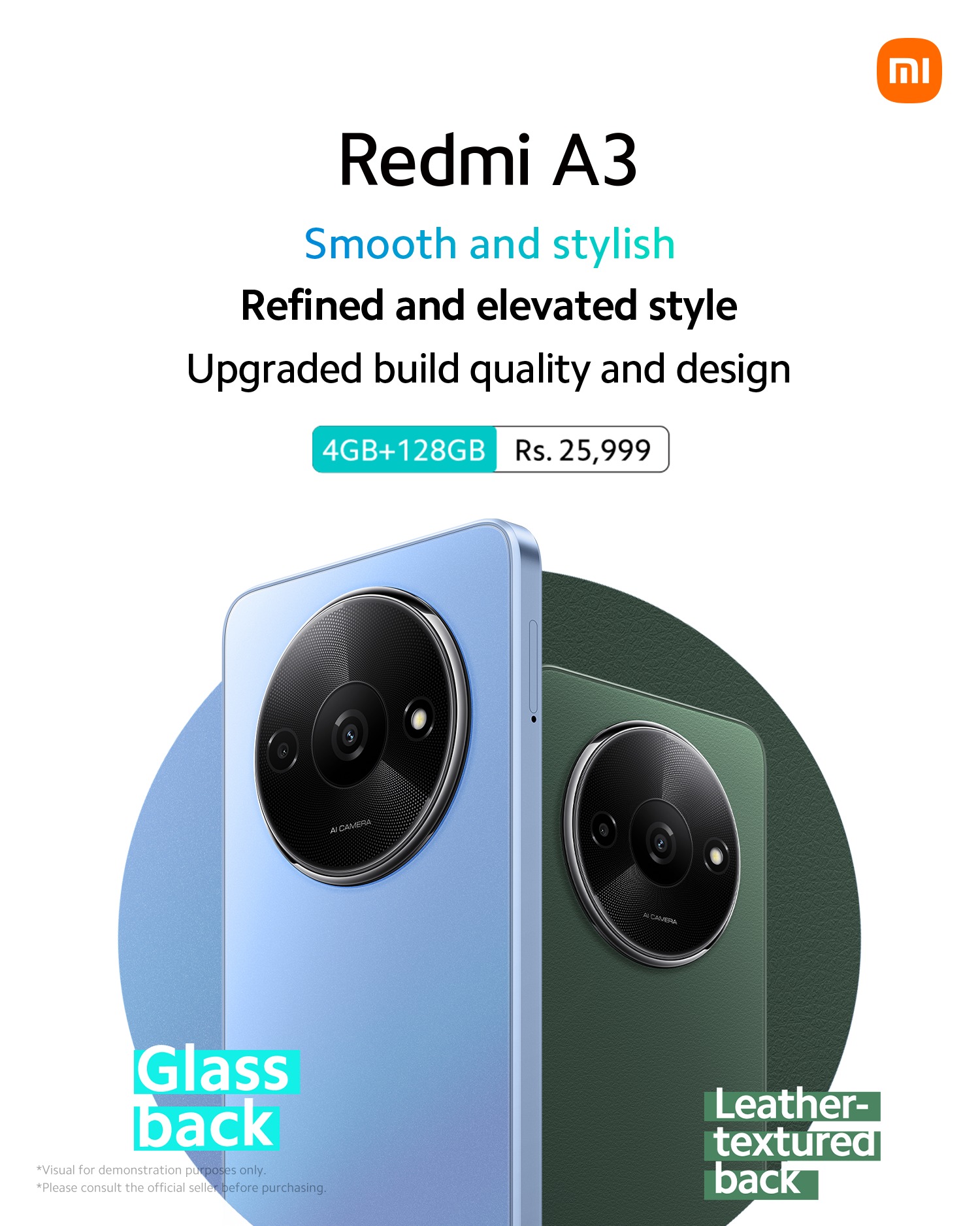 xiaomi MiA3 4GB/128GB ブルー 48MPカメラ The Xiaomi Mi A3 has three cameras - a 48MP regular, an 8MP