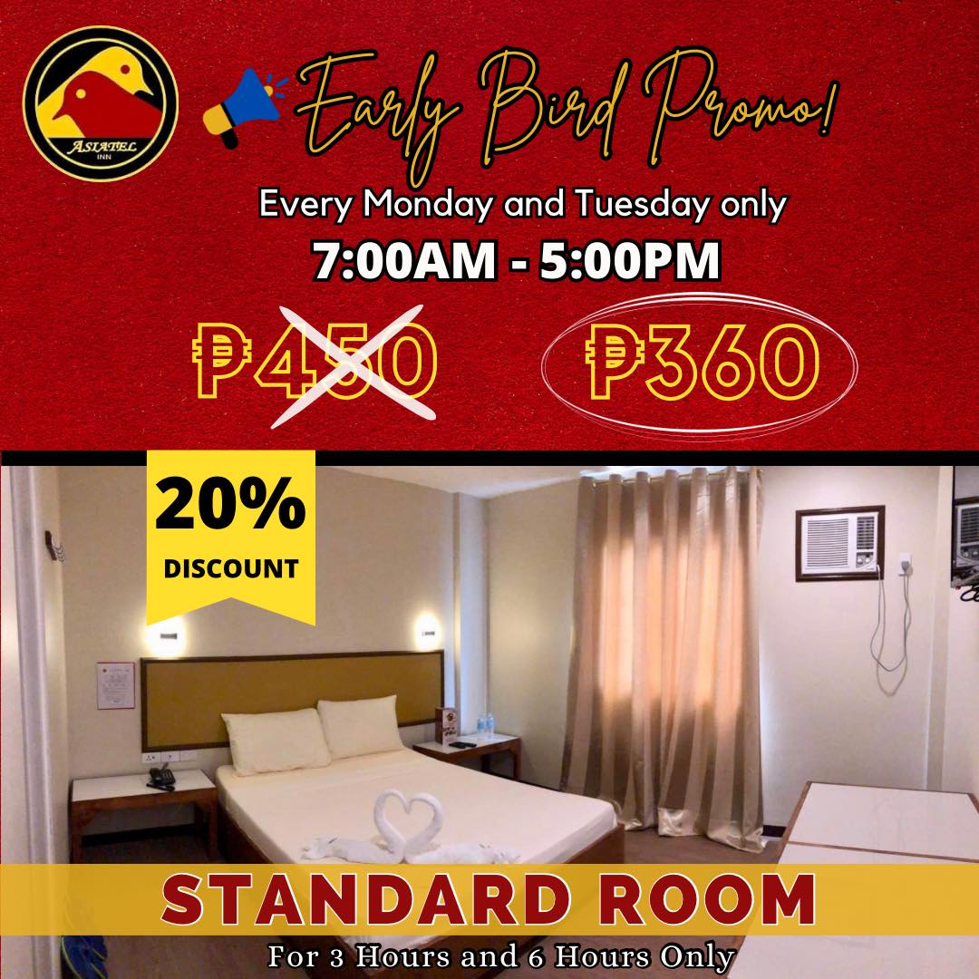 Asiatel Bacoor - 📣 EARLY BIRD PROMO EVERY MONDAY
