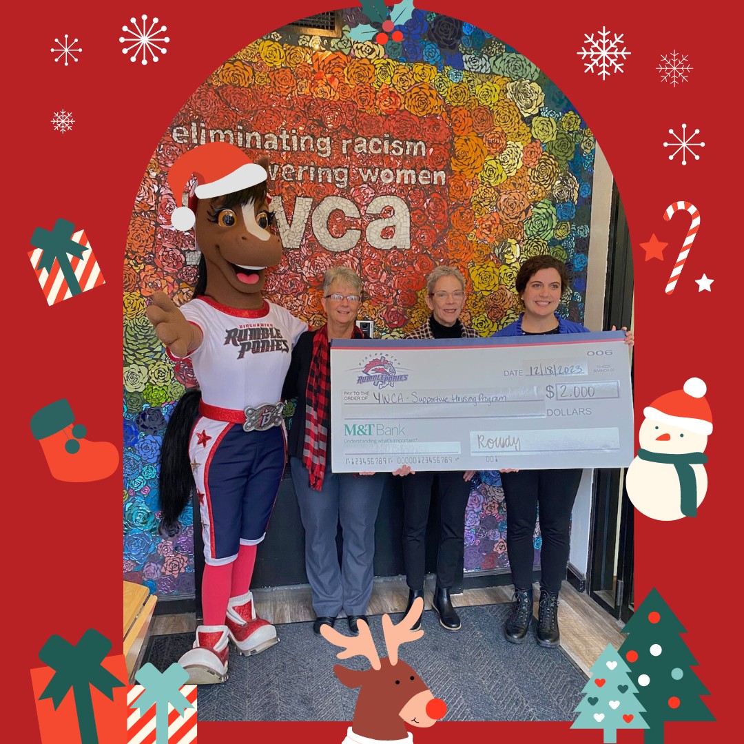 YWCA Binghamton - Ruby The Rumble Pony stopped by the YWCA...