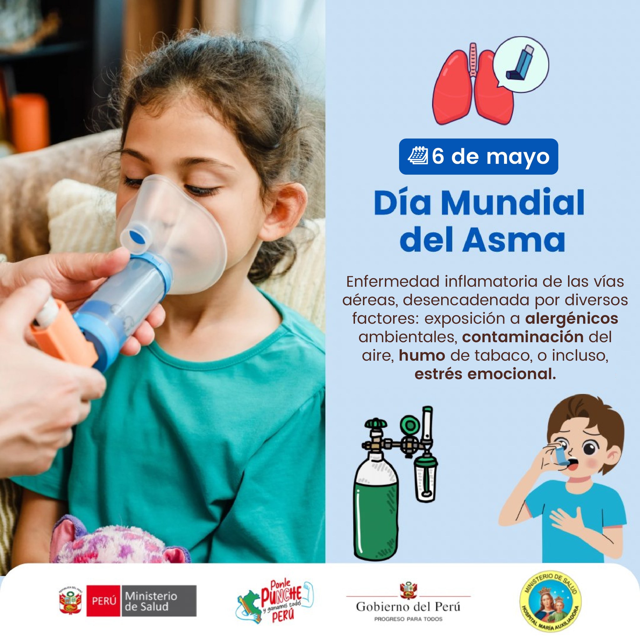 Hospital - #HMACuidamosTuSalud💗 #06Mayo 🌍💨 Día Mundial del Asma Con ...