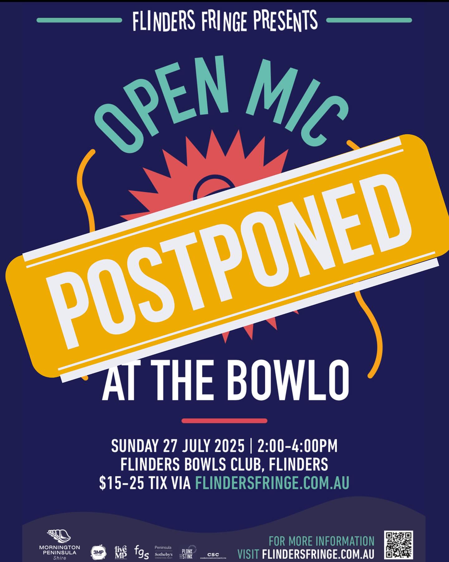 Flinders - CHANGE IN PROGRAM - Trivia and Open Mic postponed until ...
