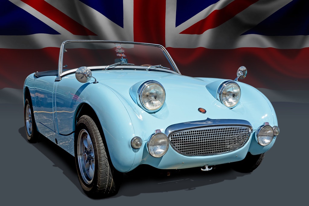 Which British Sports car are you taking? Austin Healey Sprite