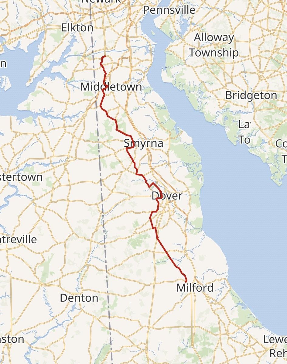 Delaware Route 15 cities and towns