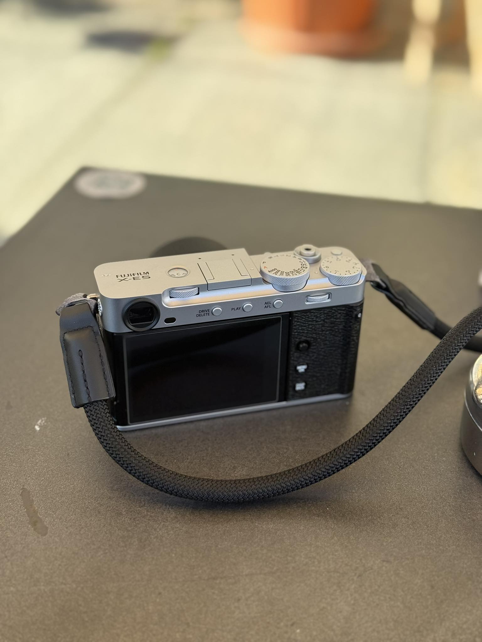 Fujifilm X-E5 camera with 27mm f2.8 lens