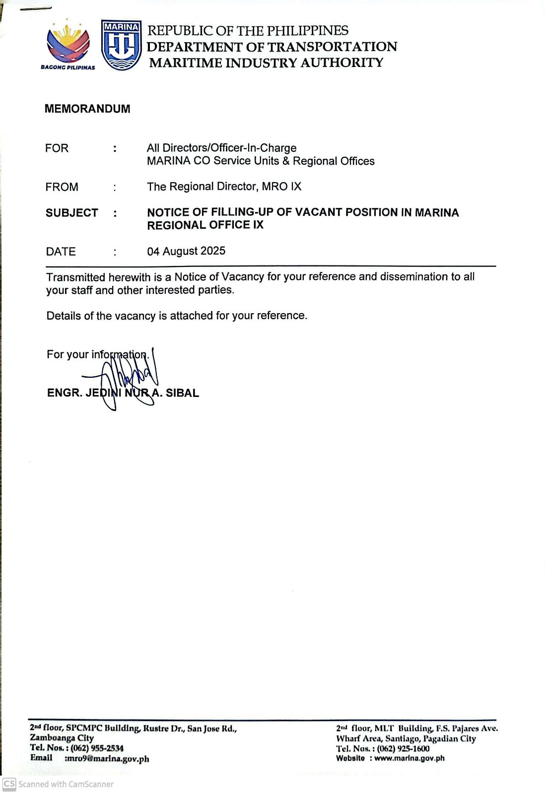 𝐌𝐀𝐑𝐈𝐍𝐀 𝐑𝐞𝐠𝐢𝐨𝐧𝐚𝐥 𝐎𝐟𝐟𝐢𝐜𝐞 𝐈𝐗 𝐈𝐒... - Marina Regional Office IX | Facebook