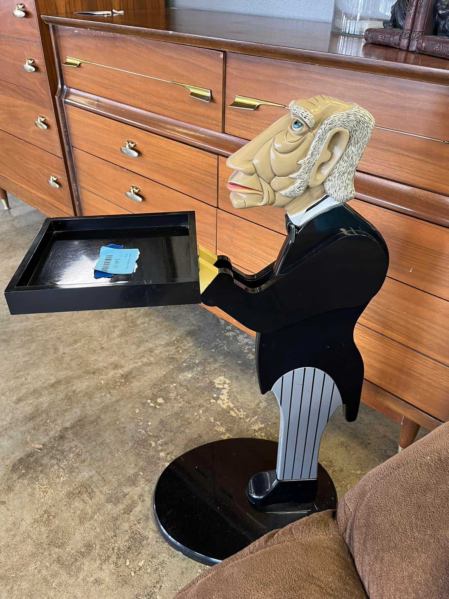 Unique Secondhand Find of a Butler Statue for Home Decor