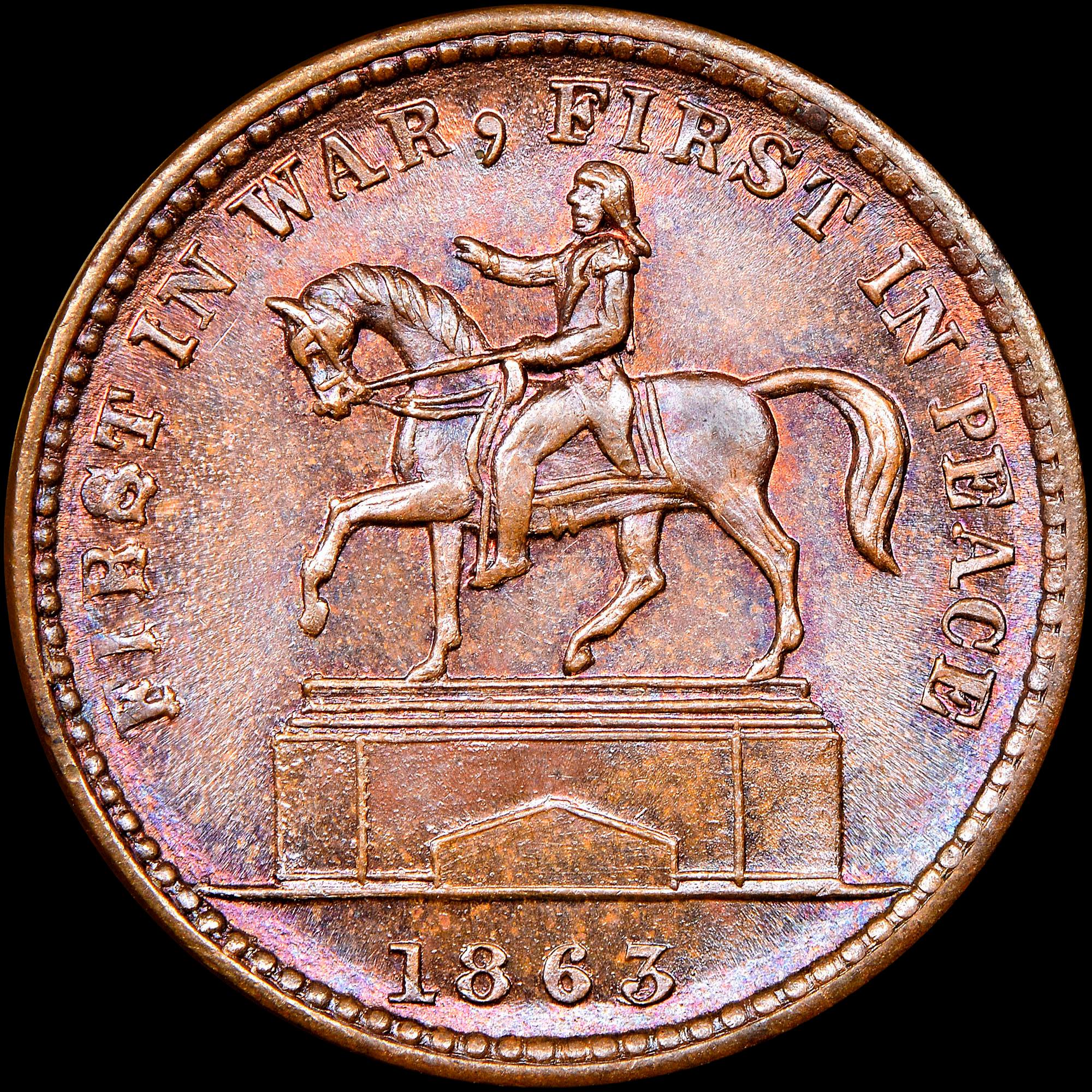 ❇いー❇ 1863 US Civil War token graded NGC MS 67 BN