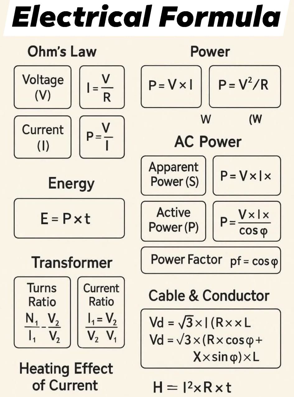 The Physicist - Electrical Formula #physics #electrical #formula1 # ...