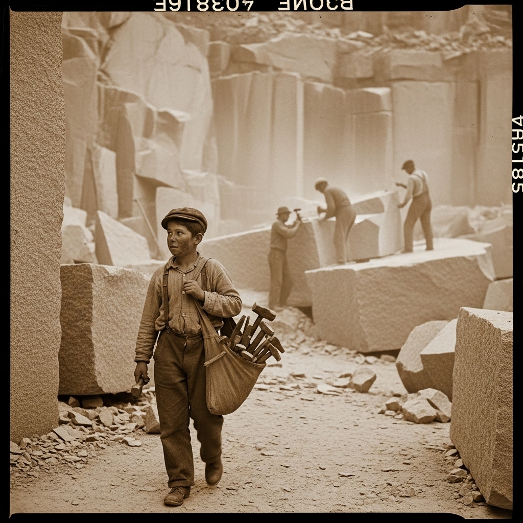 Old - Antonio Ricci – The Italian Quarry Boy, Barre, Vermont, 1914 The ...