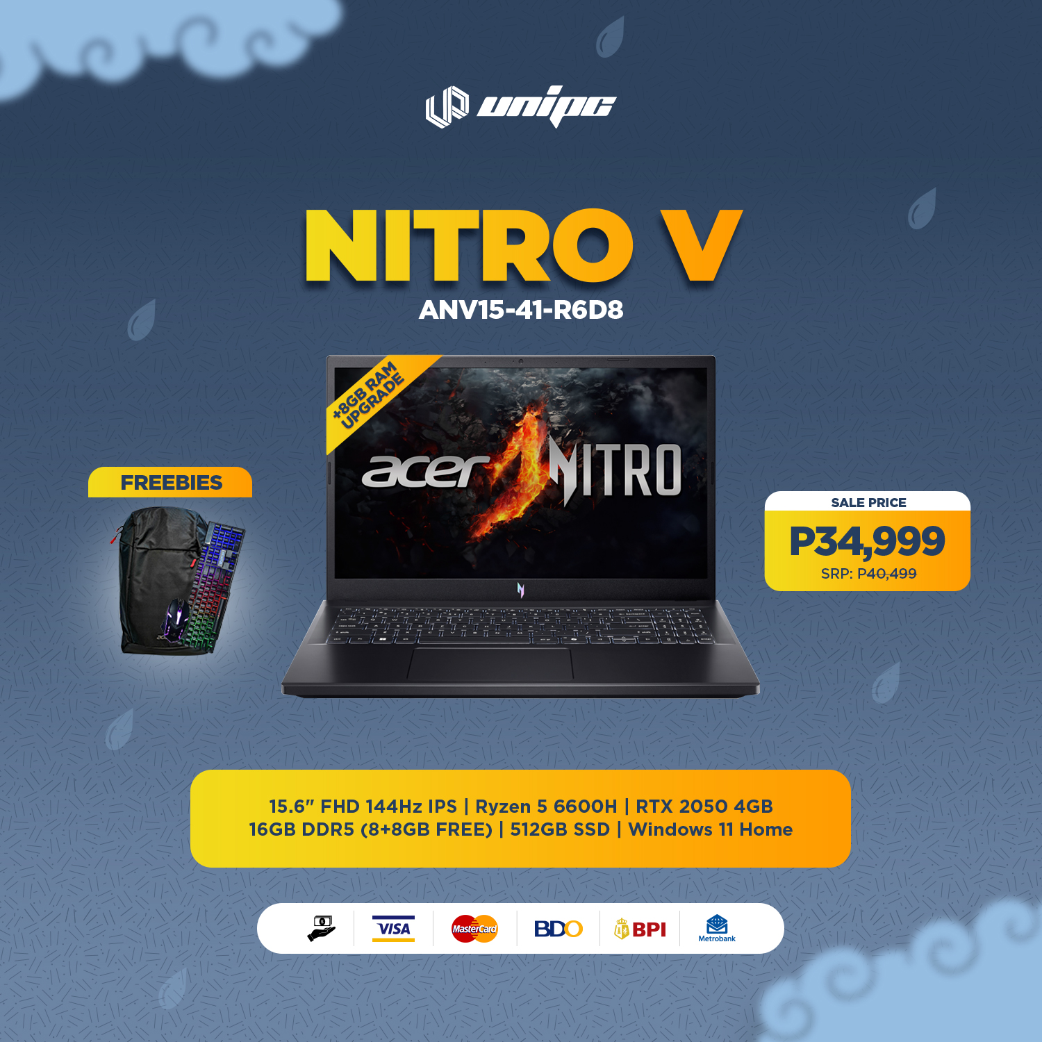 UniPC - Gaming? Work? Sabay-sabay, kaya ‘yan ng Nitro V R6D8! *Stocks ...