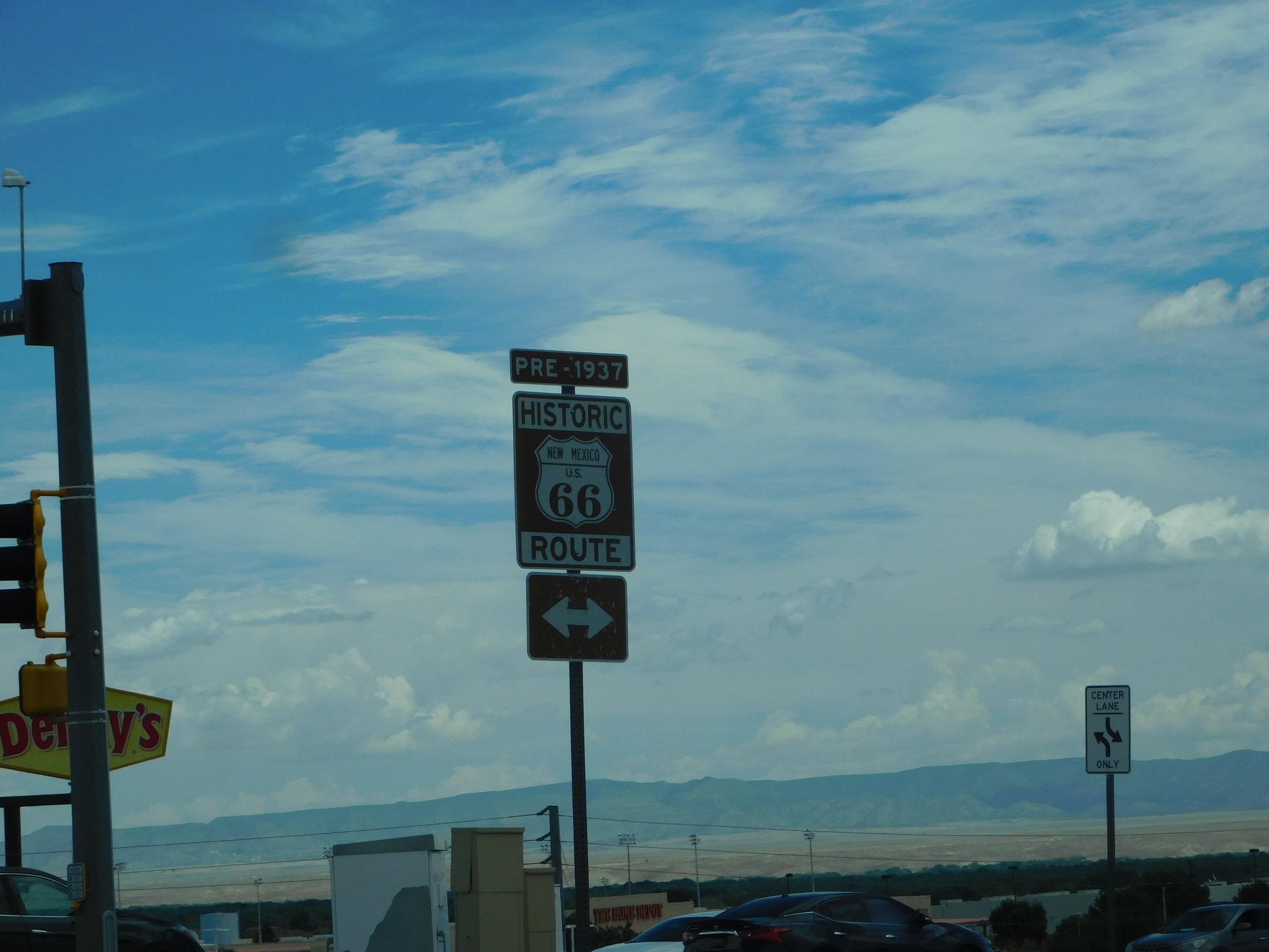 Pre-1937 Route 66 section from Los Lunas to I40