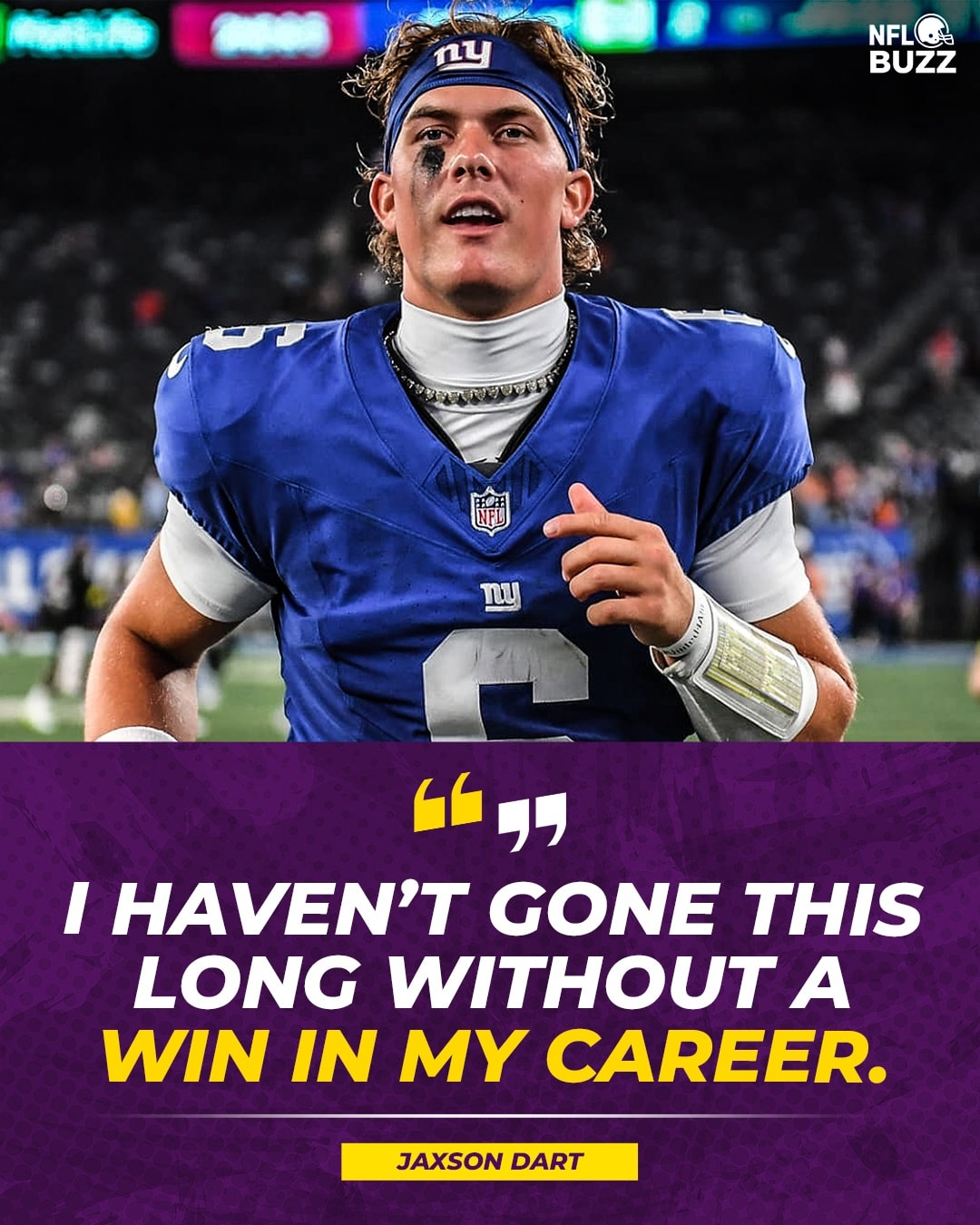 NFL - Jaxson Dart opens up about a career-first struggle: the longest ...