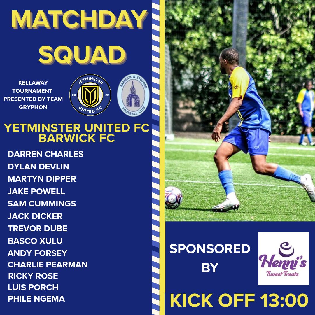 Yetminster - MATCHDAY! ⚽🔥 The Kellaway Tournament presented by Team ...