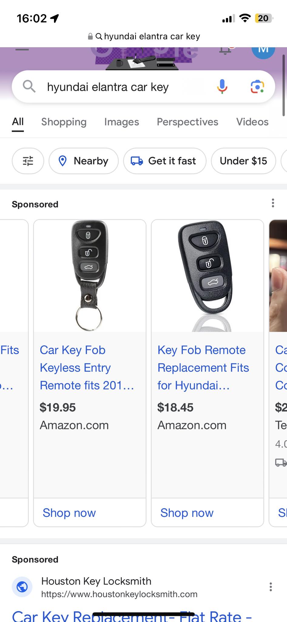 Genuine Hyundai Keyless Entry Remote Key Fob 95430-F2300 - OSLOKA-423T With Strap
