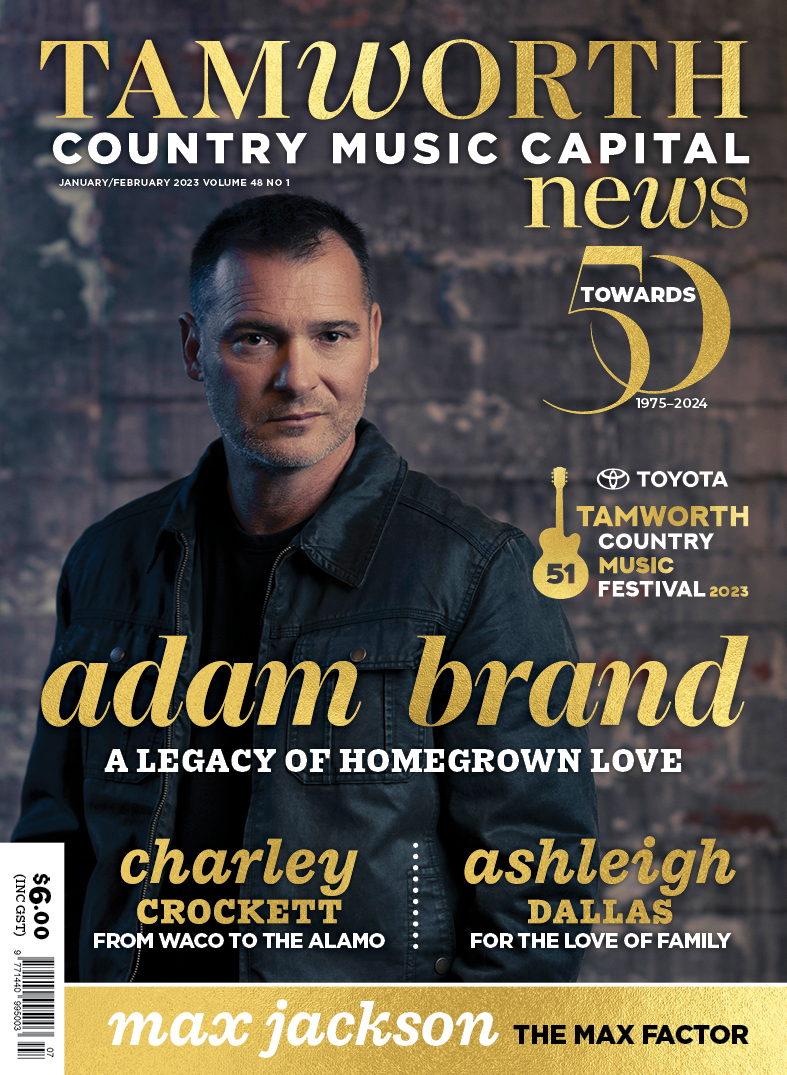 Adam - I'm honoured to be gracing the cover of Country Music Capital ...