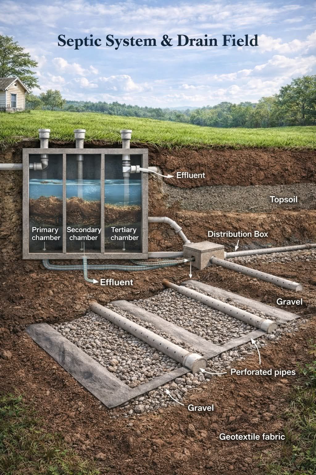Civil Engineering Forum | Septic System and Drainfield: How It Works ...