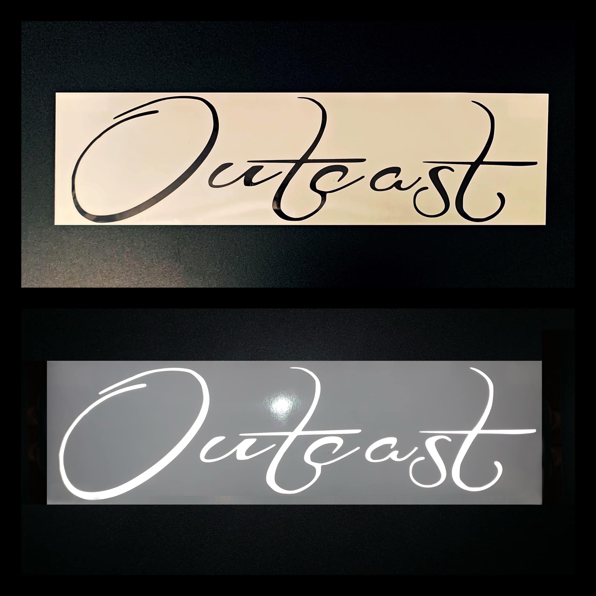 Decal Queen - #Outcast #Banner #BlackReflective...