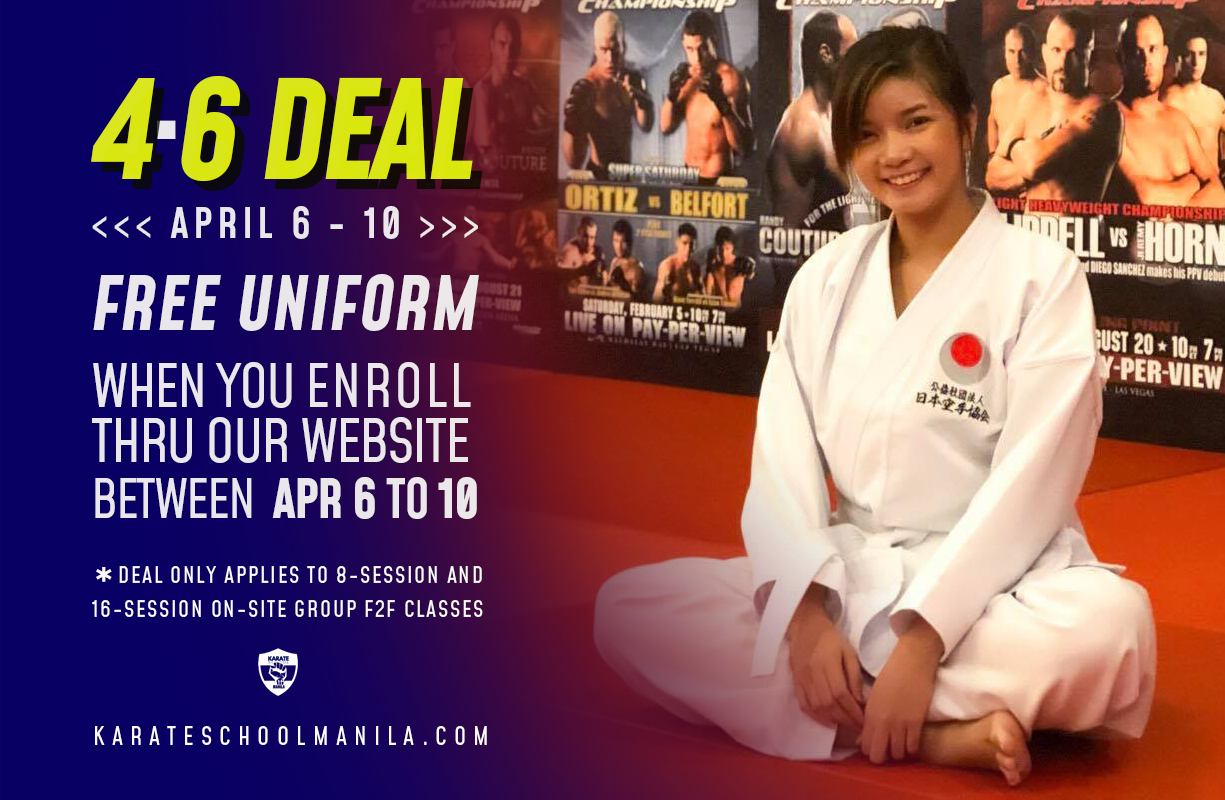 FREE UNIFORM DEAL this APRIL 6-10 ~! - Taguig City Karate | Facebook