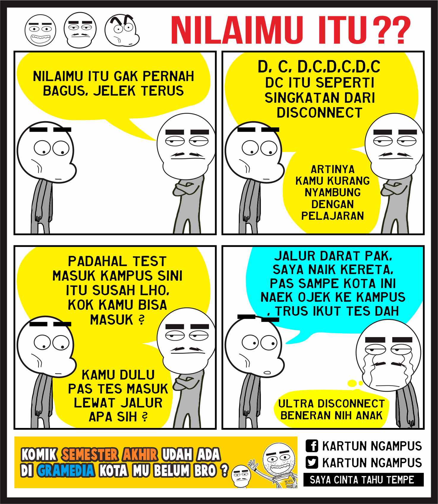 NILAIMU ITU KOK JELEK TERUS Kartun Ngampus Kebahagiaan