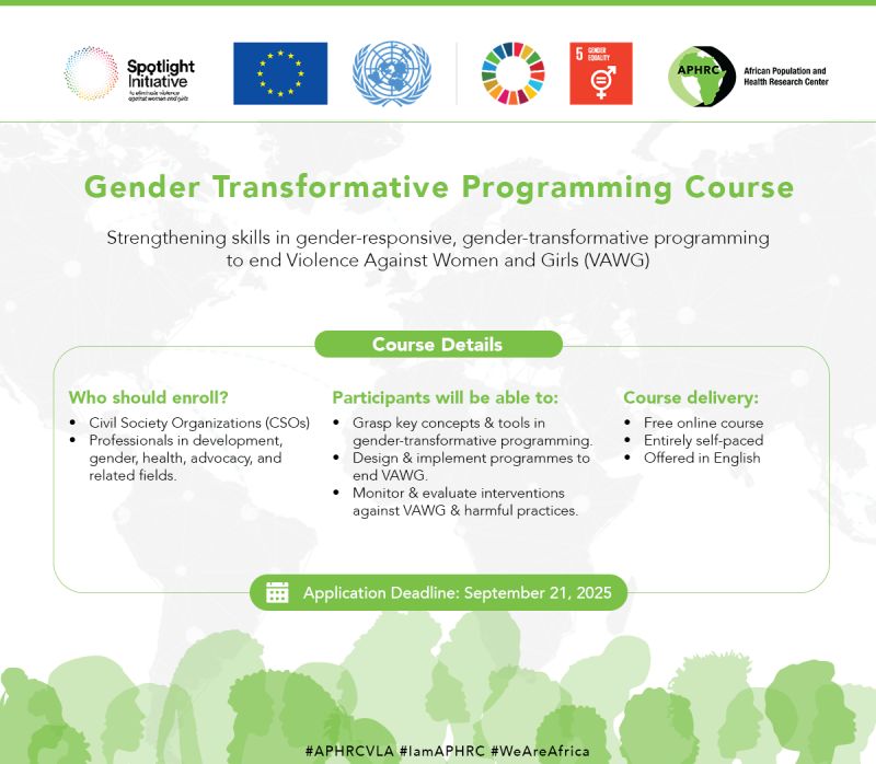 Global South Opportunities | 📢 Applications Now Open: APHRC’s Free ...