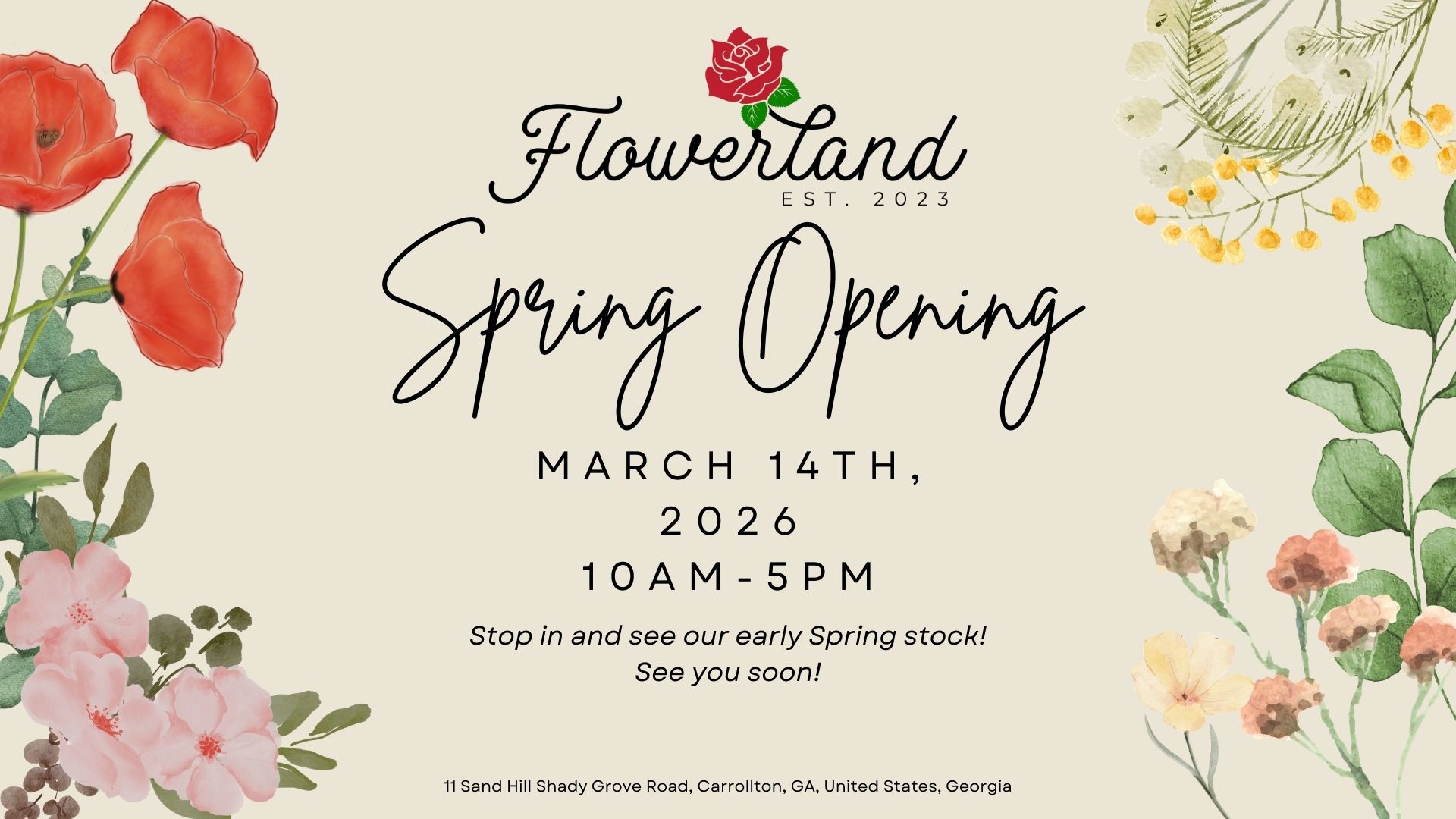 Flowerland Spring Opening