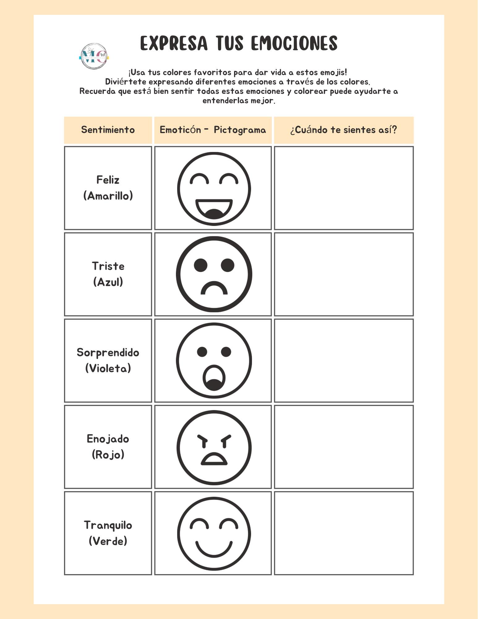 Maestra - Actividad emociones | Facebook