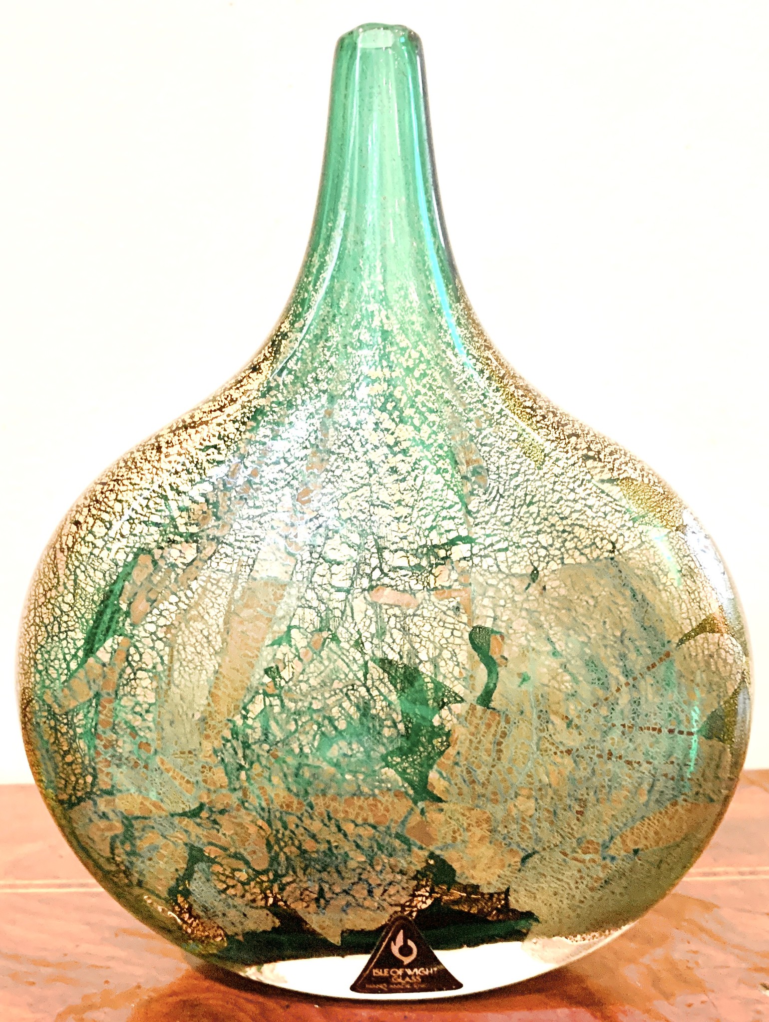 SOLD***** A 1980s Isle Of Wight Studio Glass 'Lollipop' Vase By