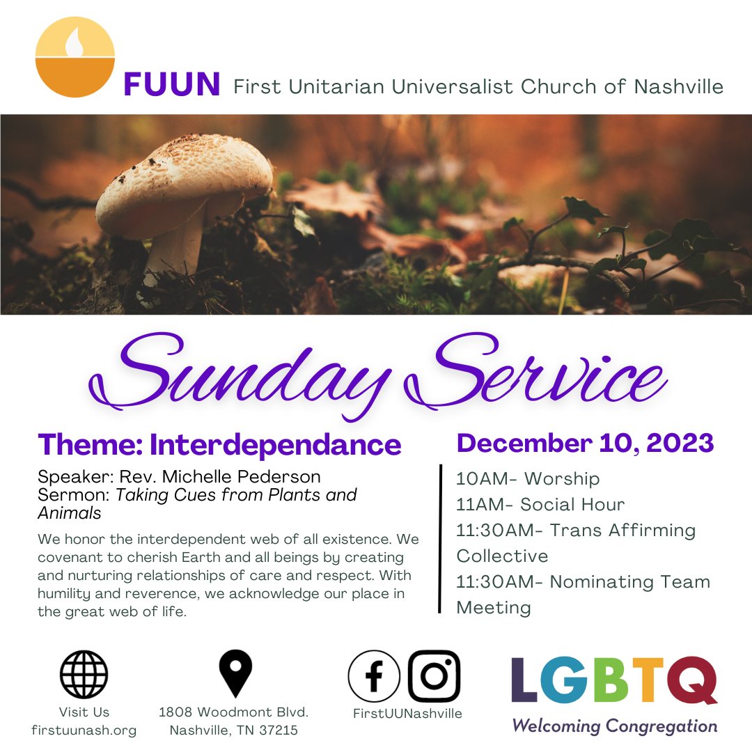 Join us... - First Unitarian Universalist Church of Nashville