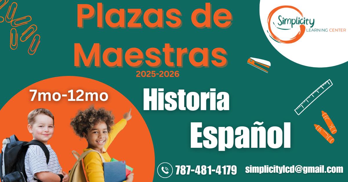 📚 ¡ÚNETE A NUESTRO EQUIPO!... - Simplicity Learning Center | Facebook