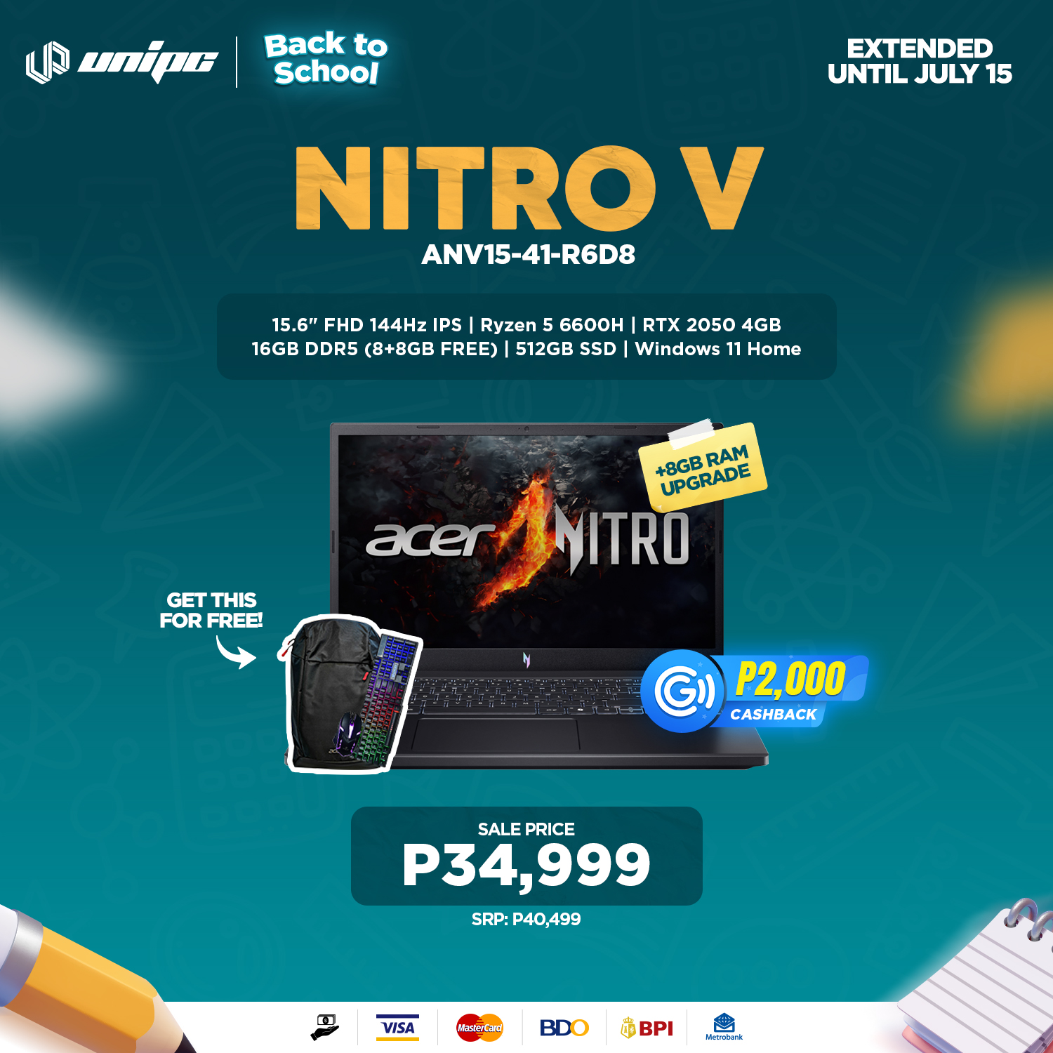 UniPC - NOW THE CHEAPEST GAMING LAPTOP! Grab the Nitro V R6D8 while ...