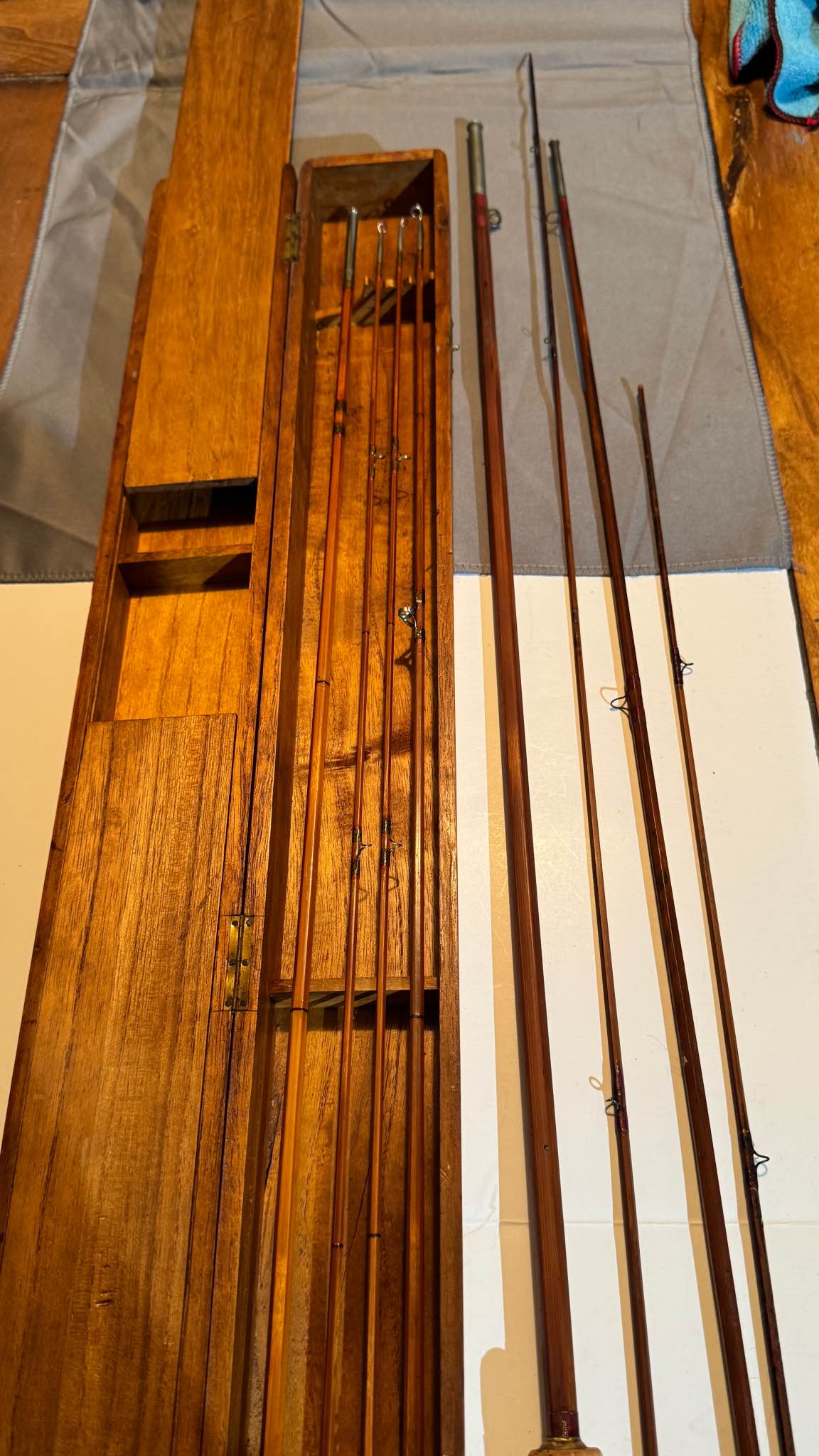 Vintage bamboo fly and bait cast rods. - Fishing Rods - Portland, Texas ...