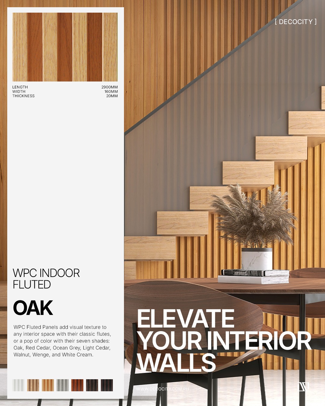 Decocity - Decolite WPC Indoor Fluted Panels offer a distinct look that ...