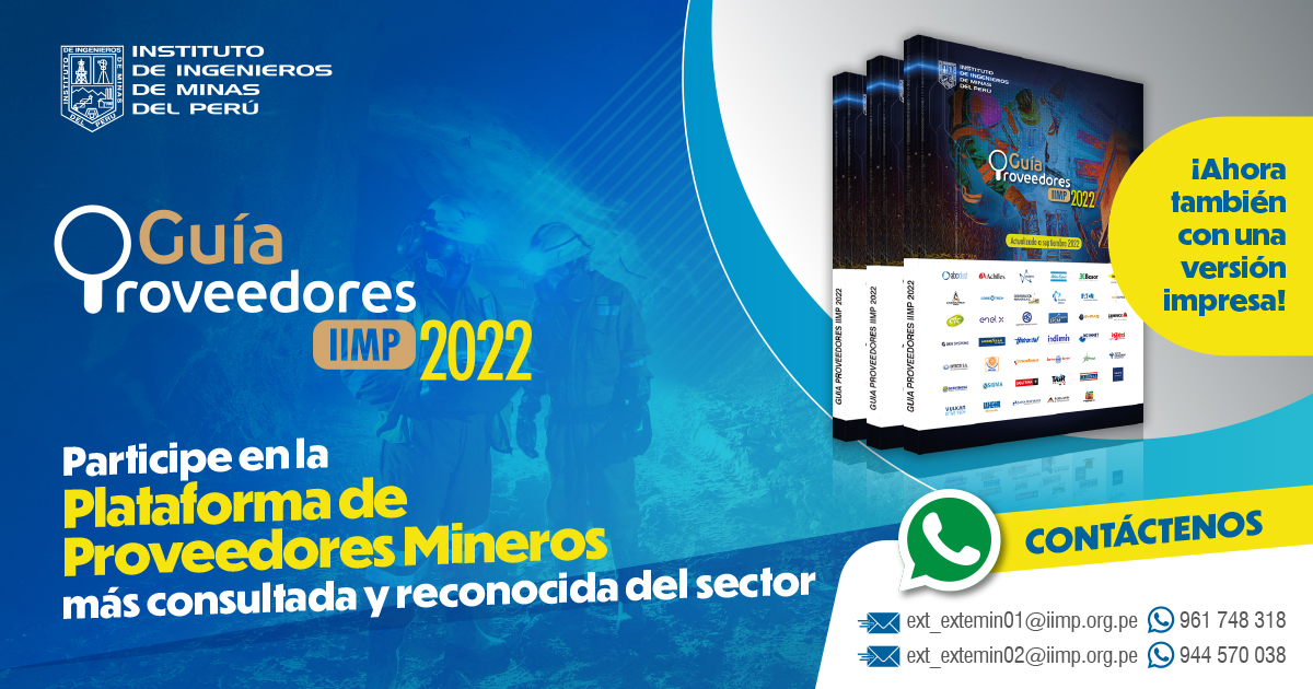 Instituto de Ingenieros de Minas del Perú - IIMP - No pierda la ...