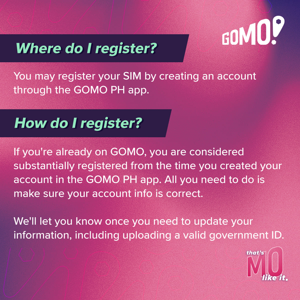 GOMO PH - GOMO PH added a new photo.