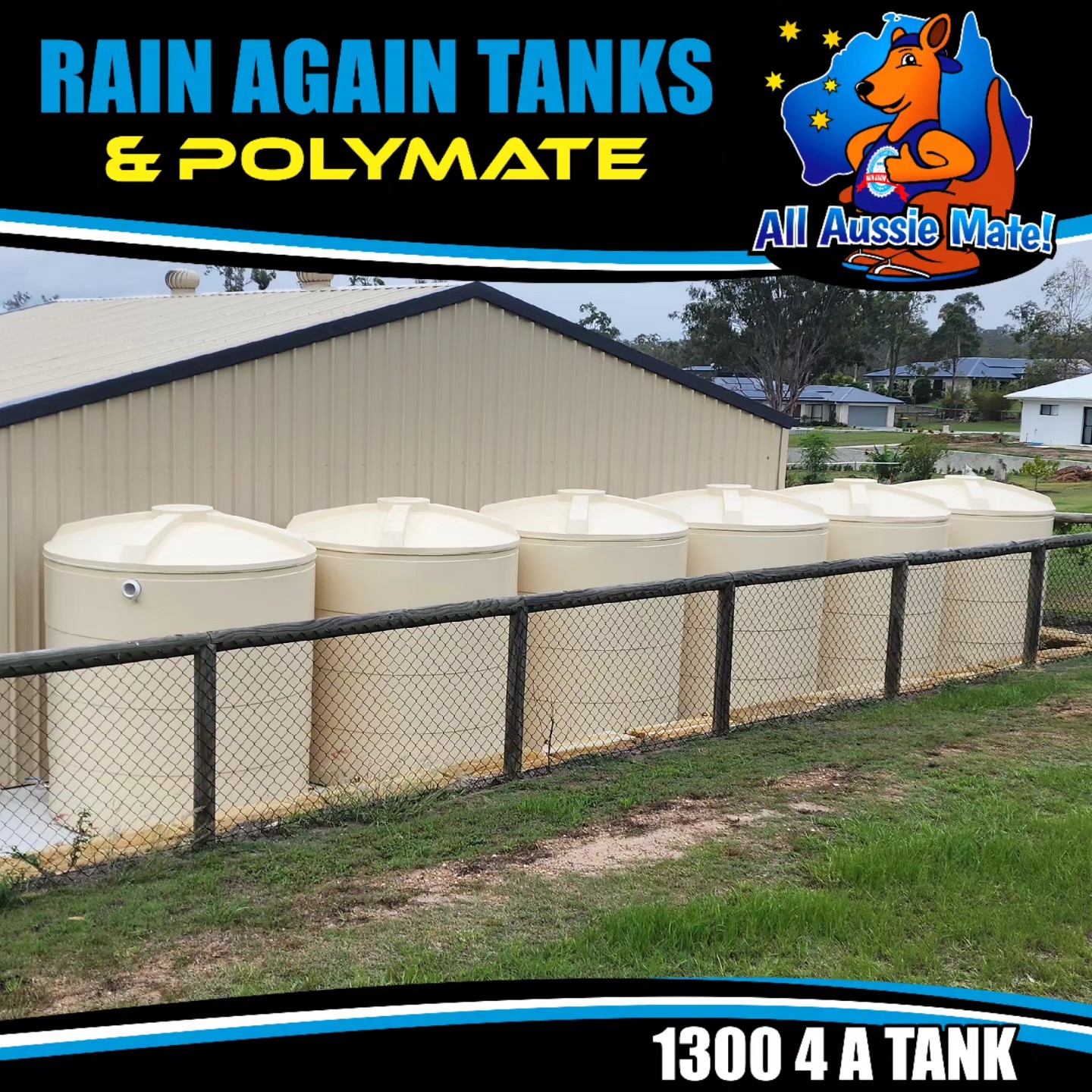 RAIN - This customer purchased 6 x smaller tanks as room was limited ...