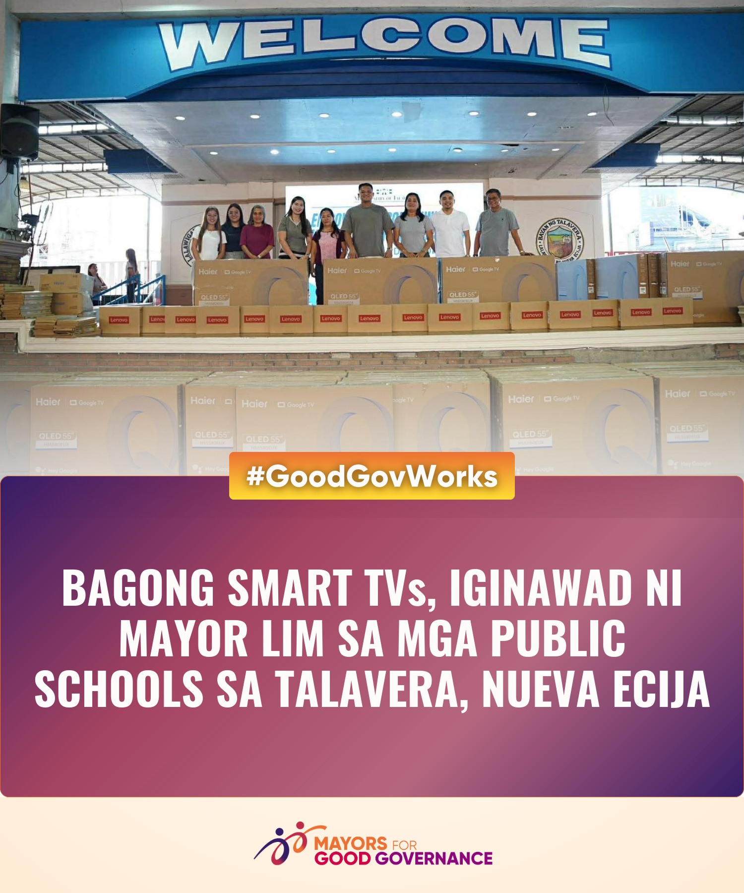 Mayors - Pormal na ipinamahagi ni Mayor Aries Lim ang mga bagong Smart ...