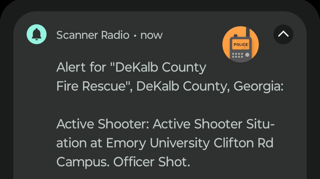 TRLS - Active shooter at Emory University in Dekalb County, Georgia ...