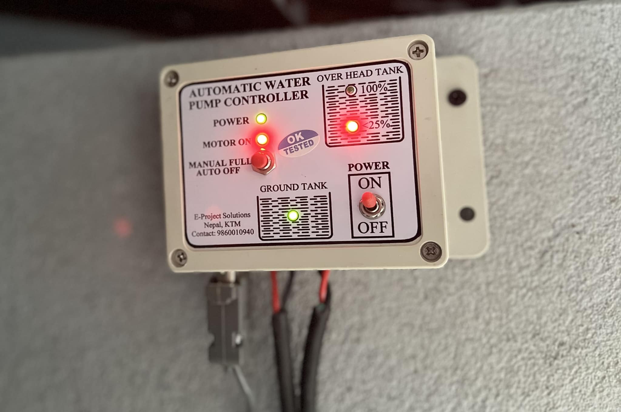 Automatic Water Pump Controller | Kathmandu
