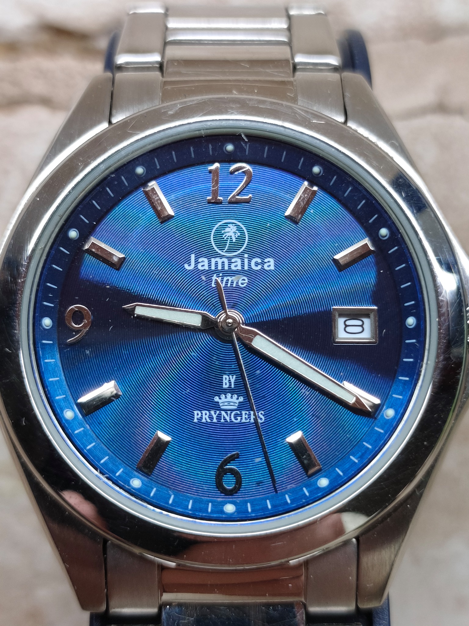 Montre Pryngeps Jamaica Time Automatique - Mouvement à Vue, Boîtier 40 Mm Acier, étanche 10 ATM, Neuve