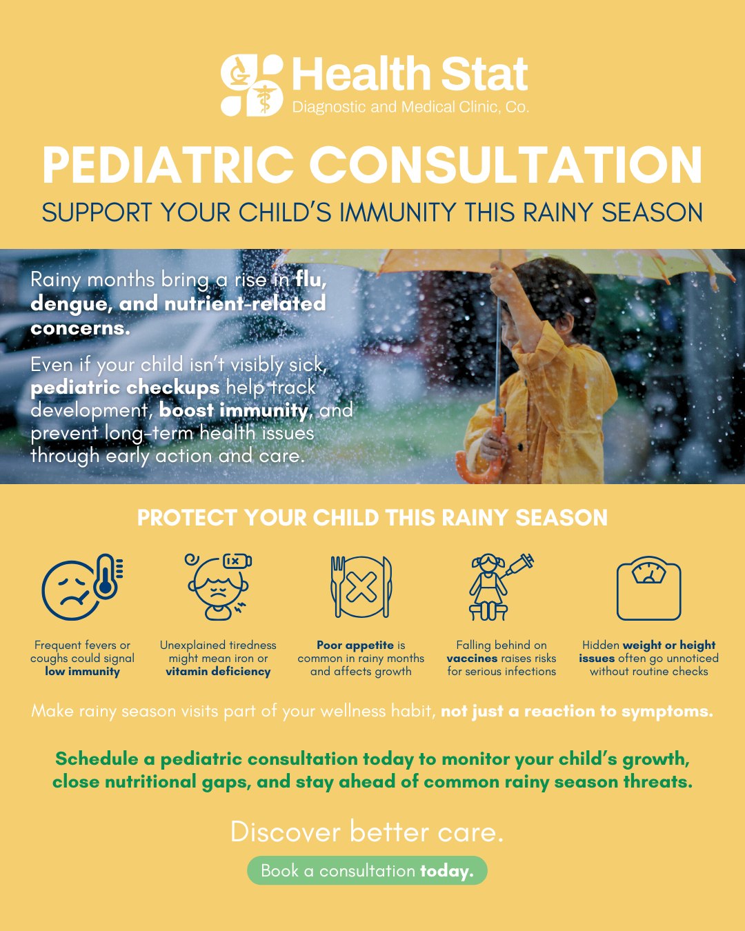 Health - Is your child protected this rainy season? 🌧️ In Marikina ...