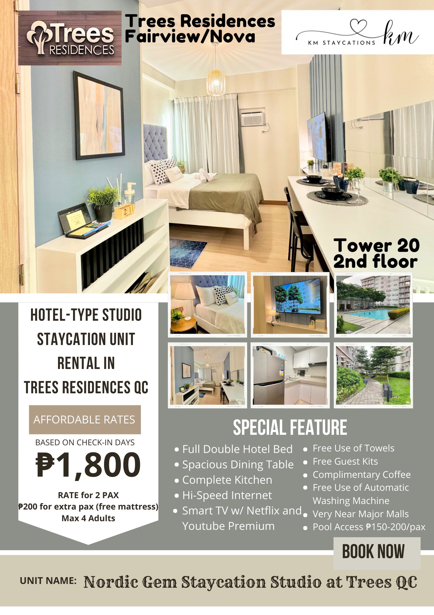 KM Staycations - KM Staycations added a new photo — at...