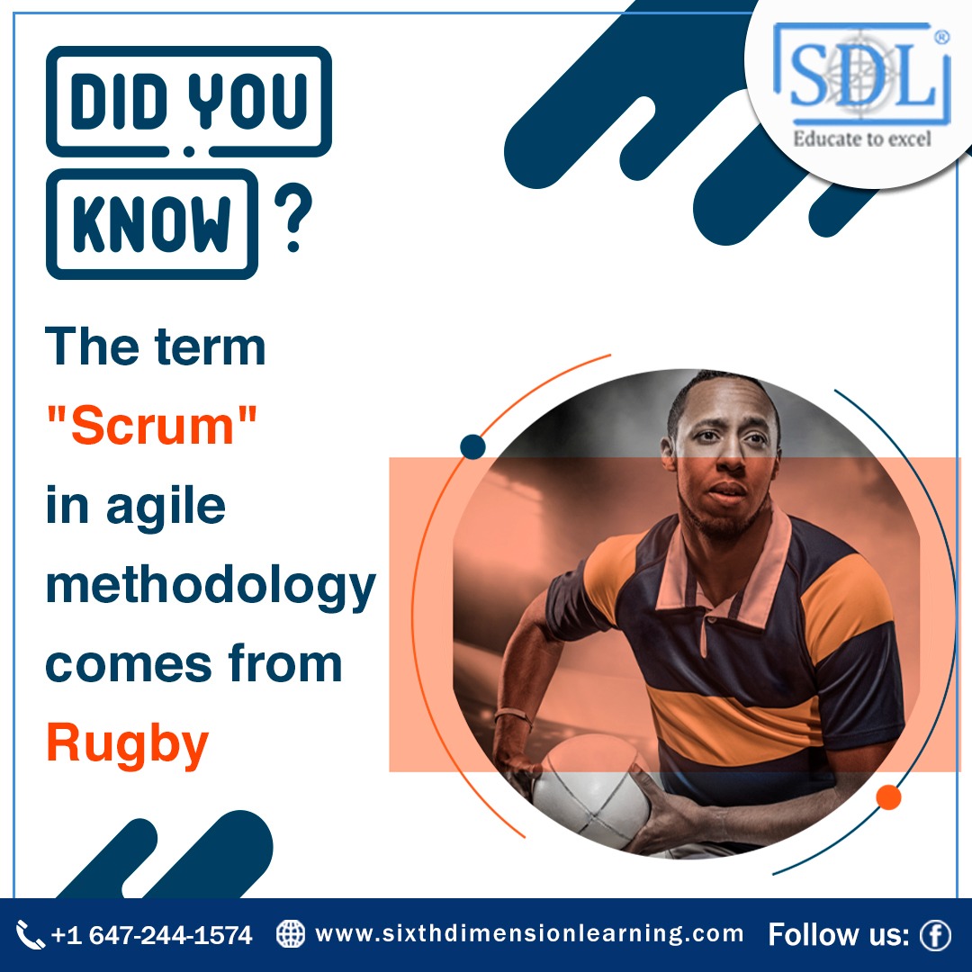 The term 'Scrum' in agile... - Sixth Dimension Learning | Facebook